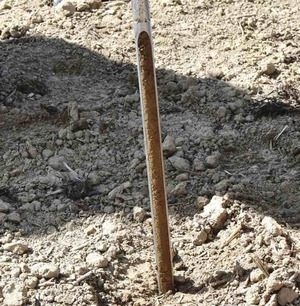 Bohrstock für die Bodenprobenahme - © Dr. Frank Lorenz